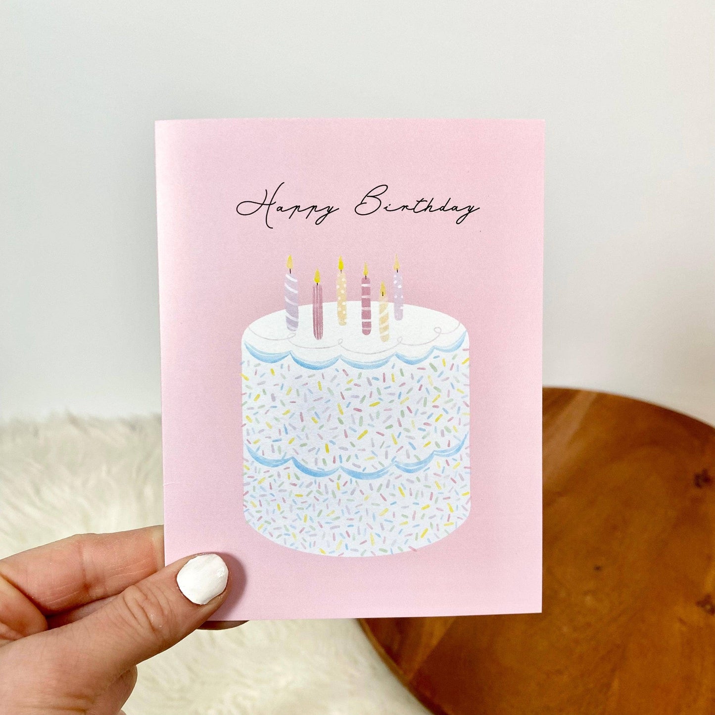 Happy Birthday Cake Card