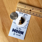 "Love You to the MOON & Back" Mini Crystal Greeting Card