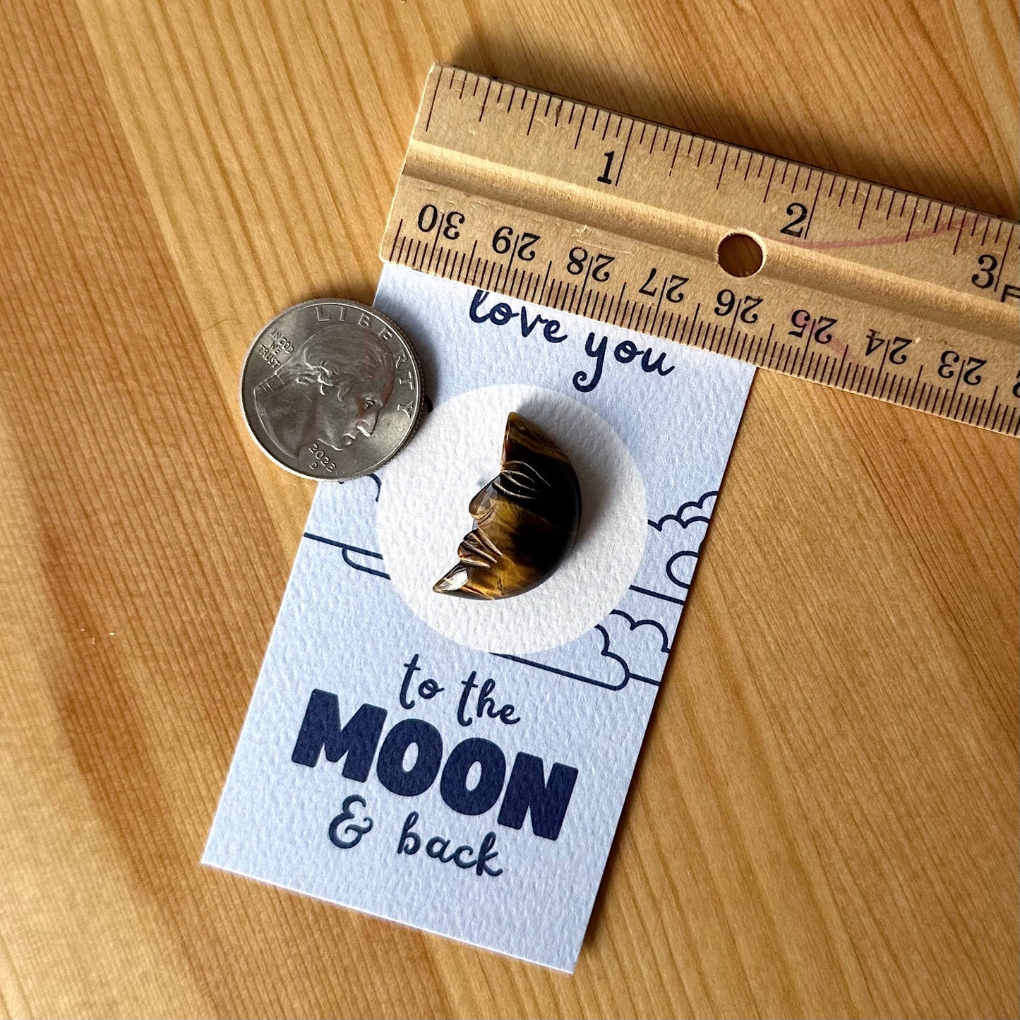 "Love You to the MOON & Back" Mini Crystal Greeting Card