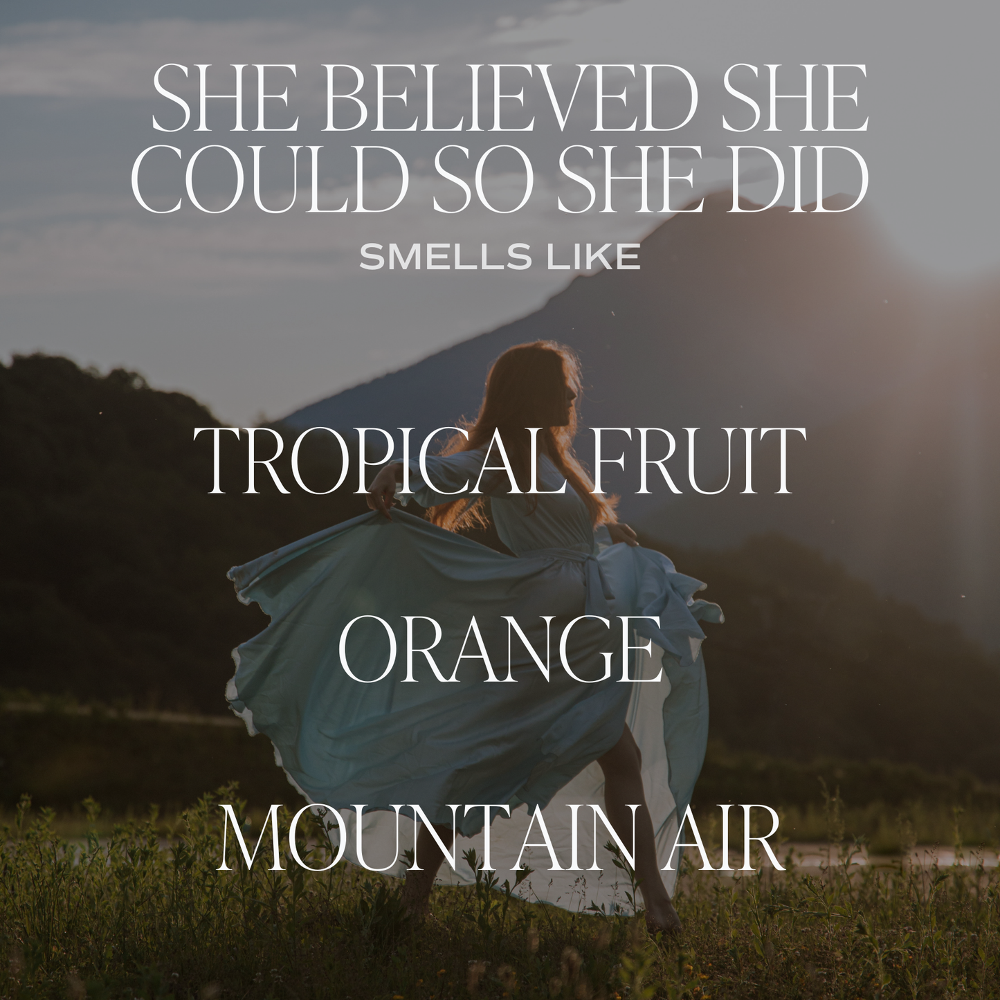 She Believed She Could So She Did — Mantra Candle