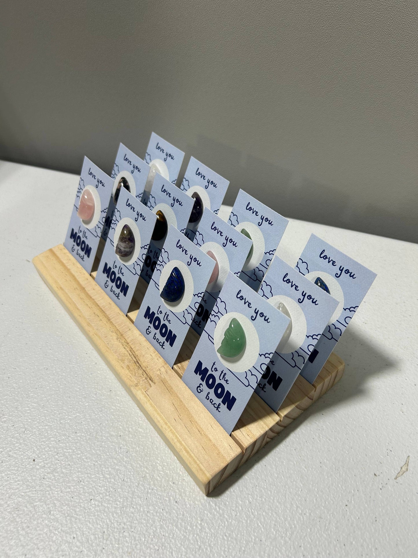 "Love You to the MOON & Back" Mini Crystal Greeting Card